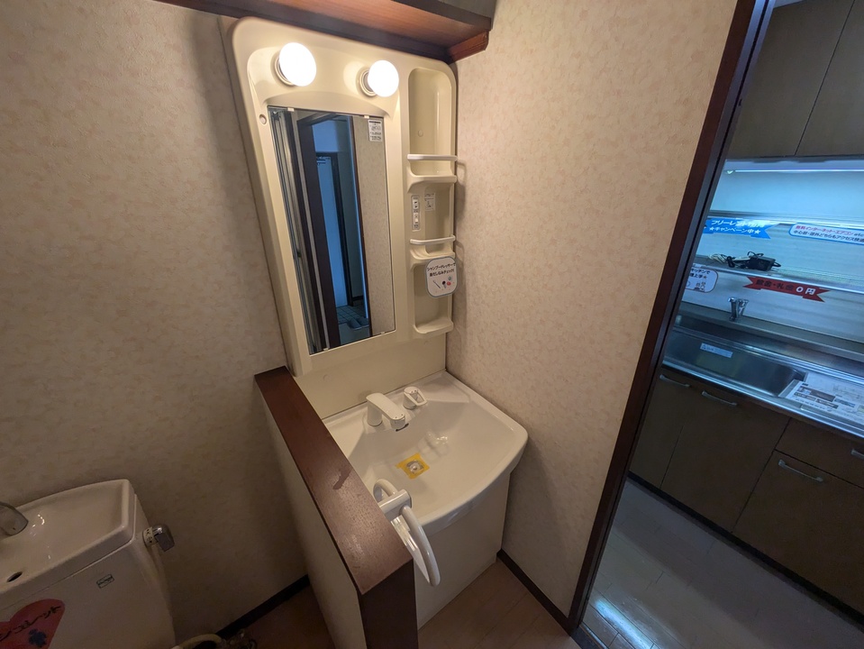 シャワー付洗面化粧台