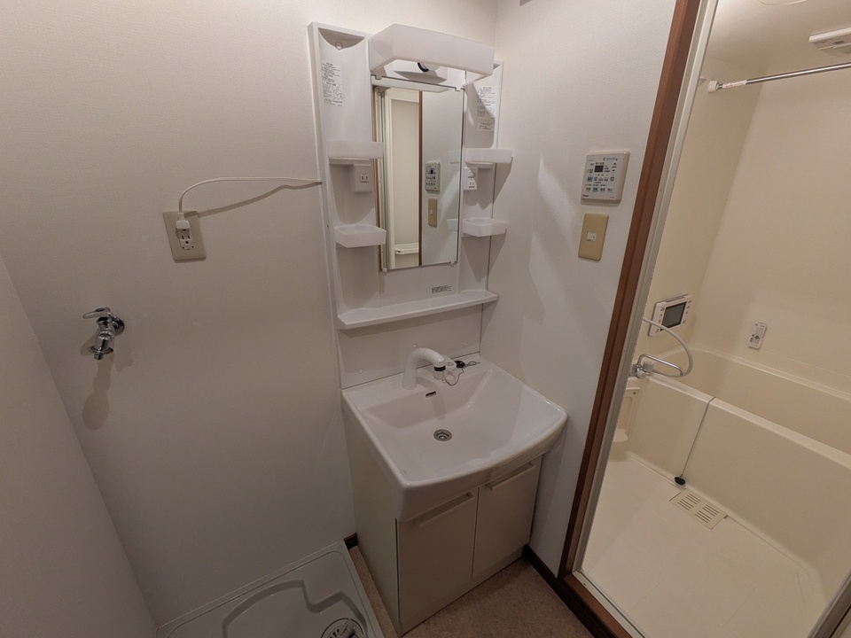 シャワー付洗面化粧台