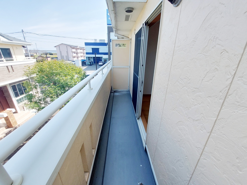 バルコニー 北側