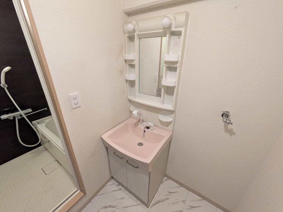 シャワー付洗面化粧台