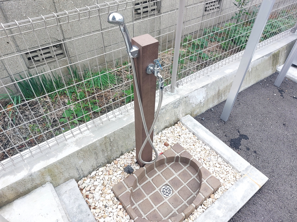 ペット足洗い場