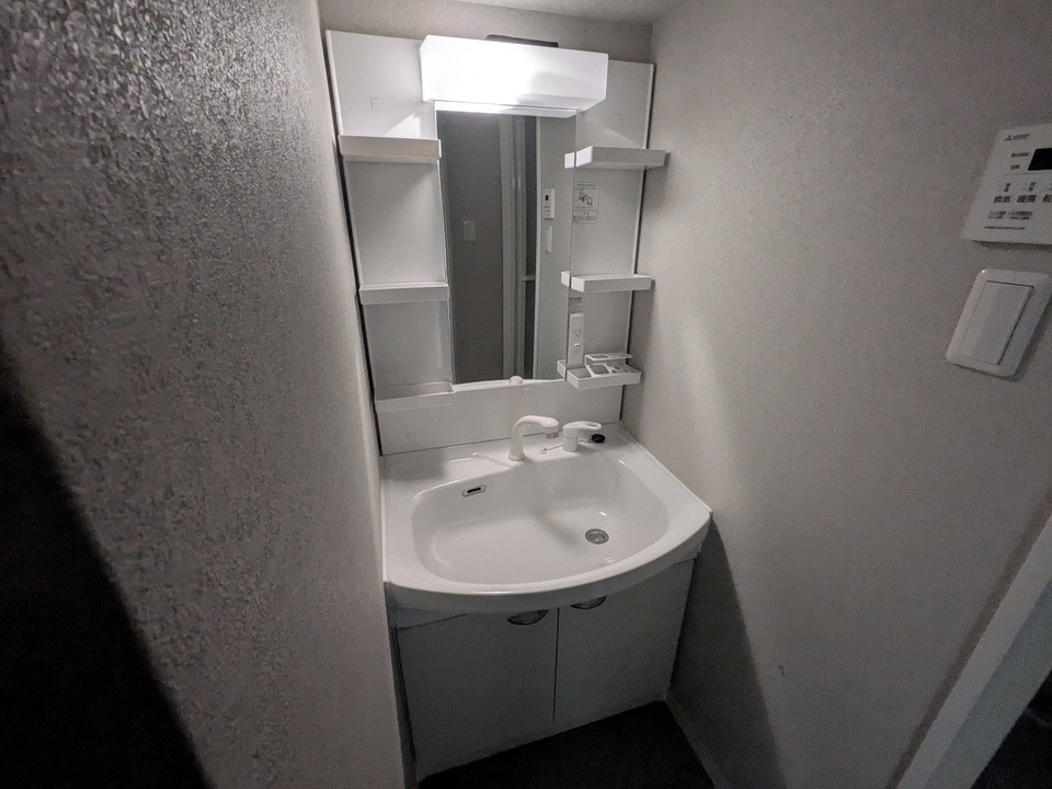 シャワー付洗面化粧台