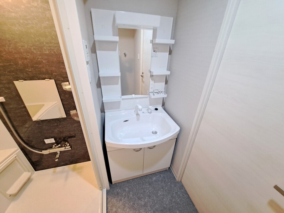 シャワー付洗面化粧台